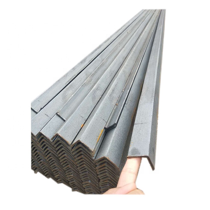 First steel s235jr astm a36 ss400 hot rolled equal iron bar black steel angles bar with punch hole