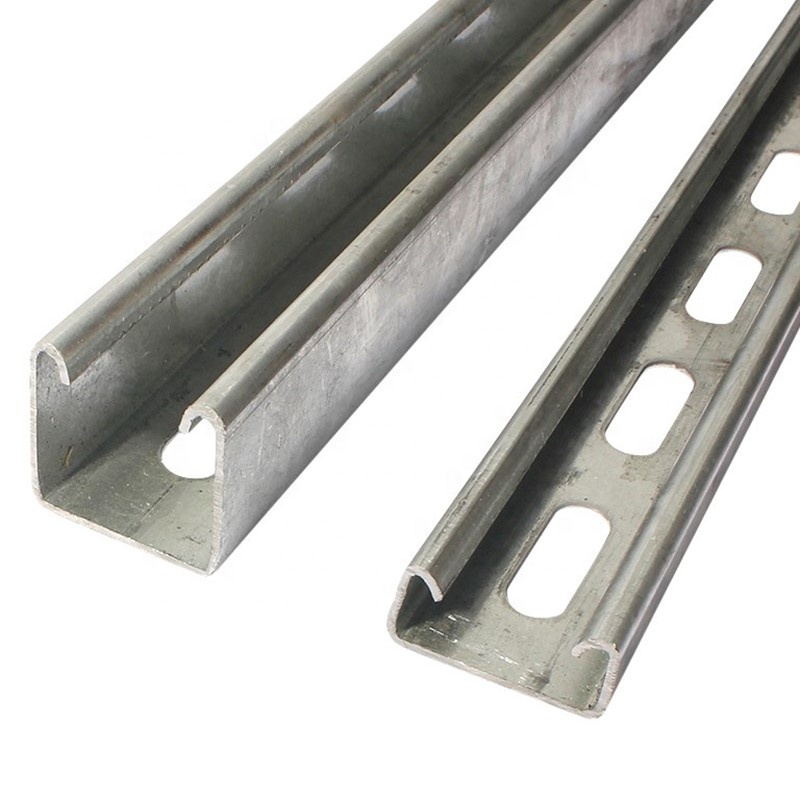 First steel galvanized perforated punched u steel c channel bracket for solar fixed system price per piece