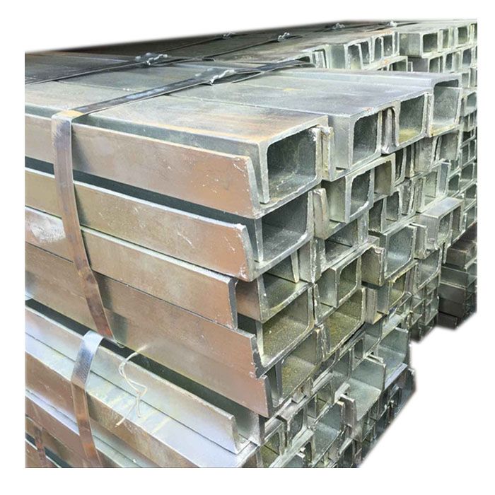 q235 ss400 astm a36 st37 galvanized channel steel size 50x25 price per ton