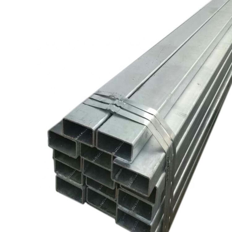 ss400 s235jr gi hollow pipe 60x40 galvanized square tube rectangle tube steel
