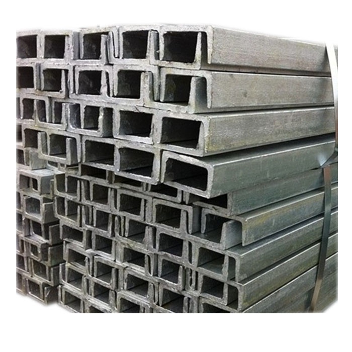 q235 ss400 astm a36 st37 galvanized channel steel size 50x25 price per kg